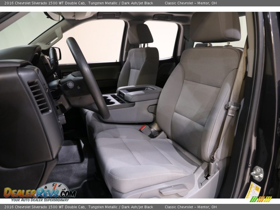 Front Seat of 2016 Chevrolet Silverado 1500 WT Double Cab Photo #5