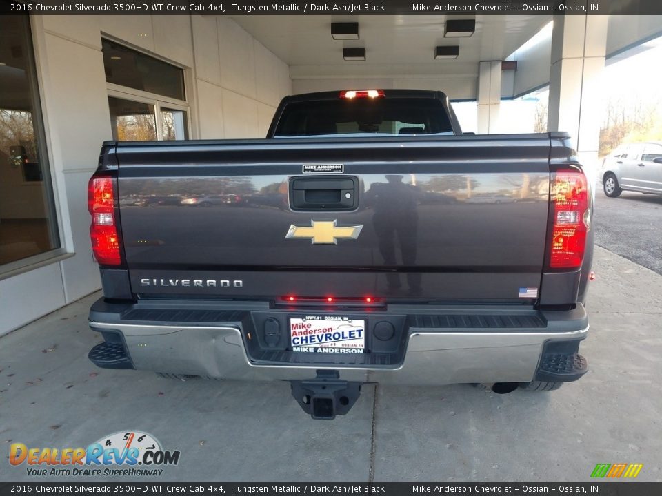 2016 Chevrolet Silverado 3500HD WT Crew Cab 4x4 Tungsten Metallic / Dark Ash/Jet Black Photo #5