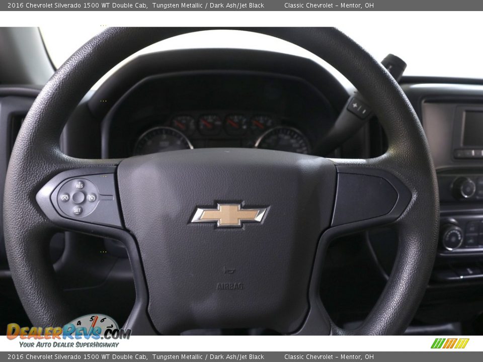 2016 Chevrolet Silverado 1500 WT Double Cab Steering Wheel Photo #6
