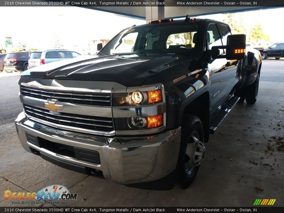 2016 Chevrolet Silverado 3500HD WT Crew Cab 4x4 Tungsten Metallic / Dark Ash/Jet Black Photo #8