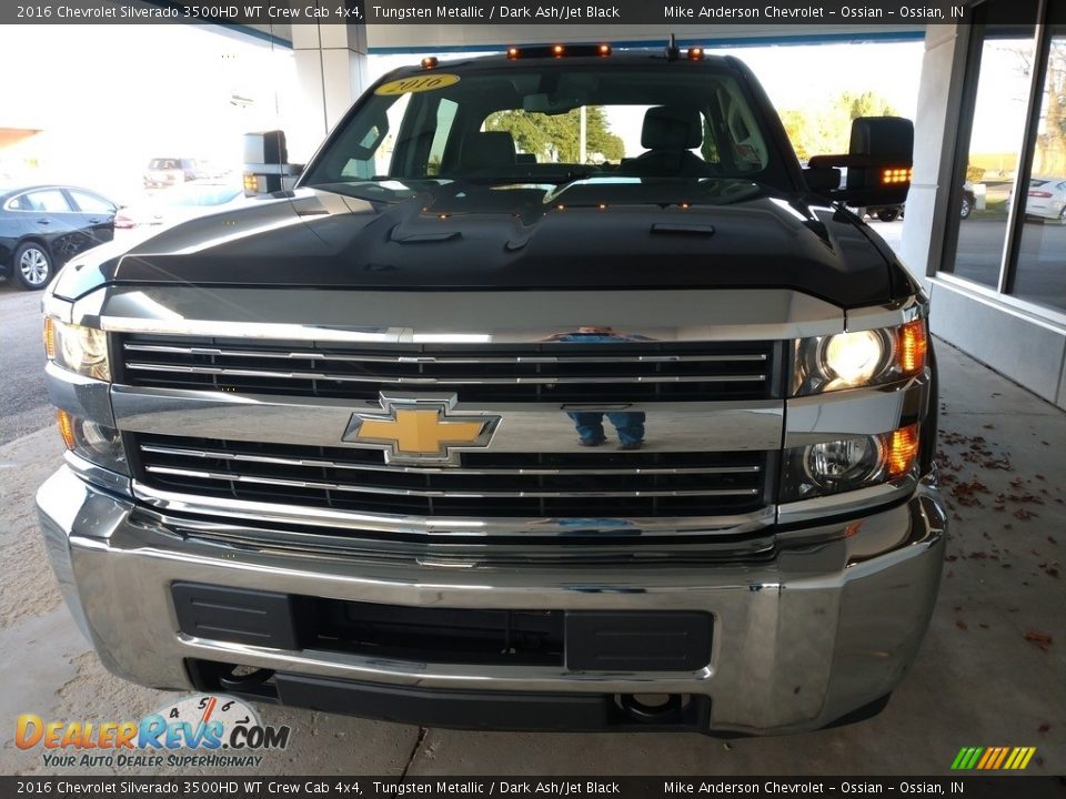 2016 Chevrolet Silverado 3500HD WT Crew Cab 4x4 Tungsten Metallic / Dark Ash/Jet Black Photo #9