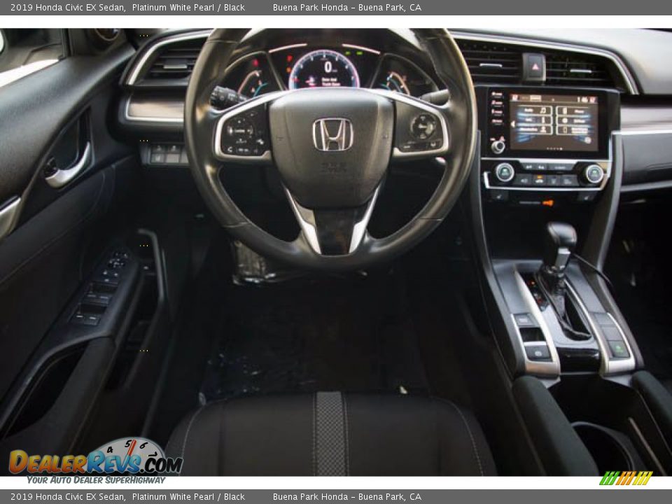 2019 Honda Civic EX Sedan Platinum White Pearl / Black Photo #5