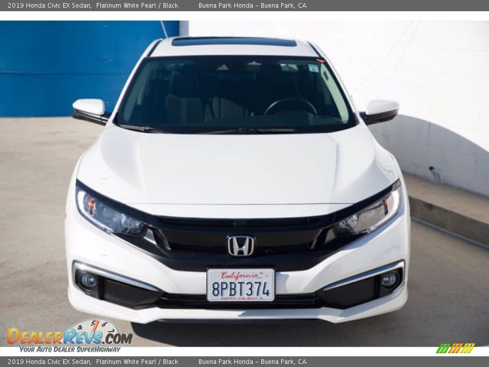 2019 Honda Civic EX Sedan Platinum White Pearl / Black Photo #7