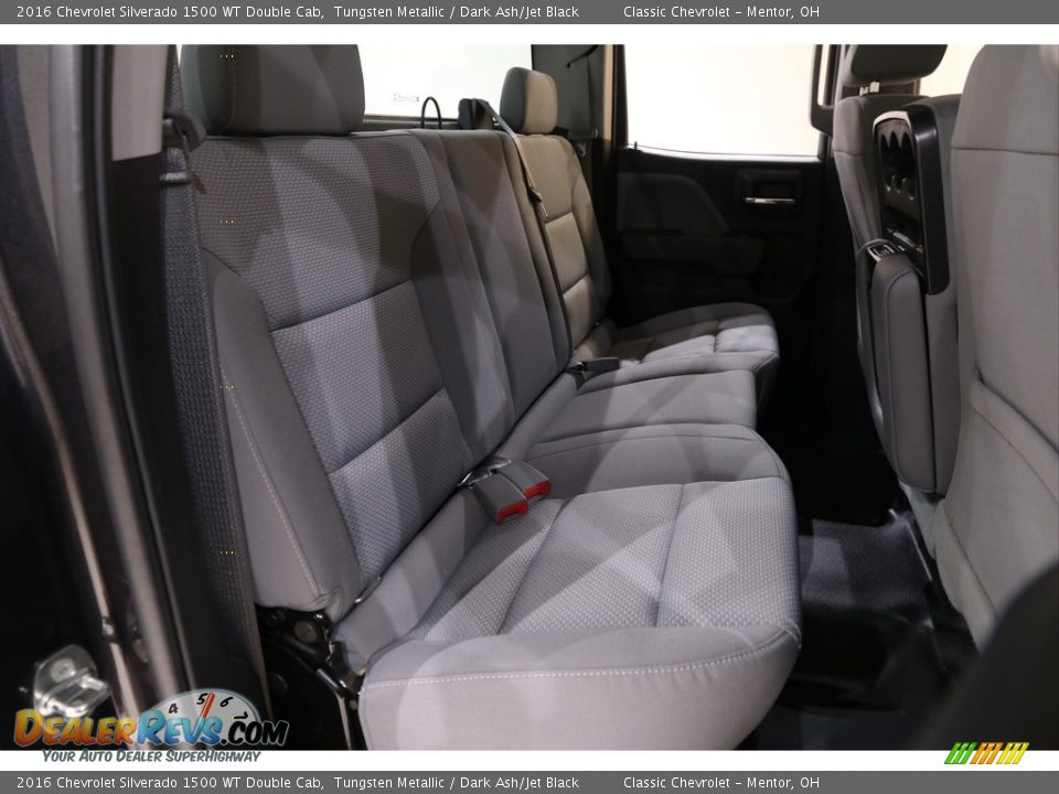 Rear Seat of 2016 Chevrolet Silverado 1500 WT Double Cab Photo #13