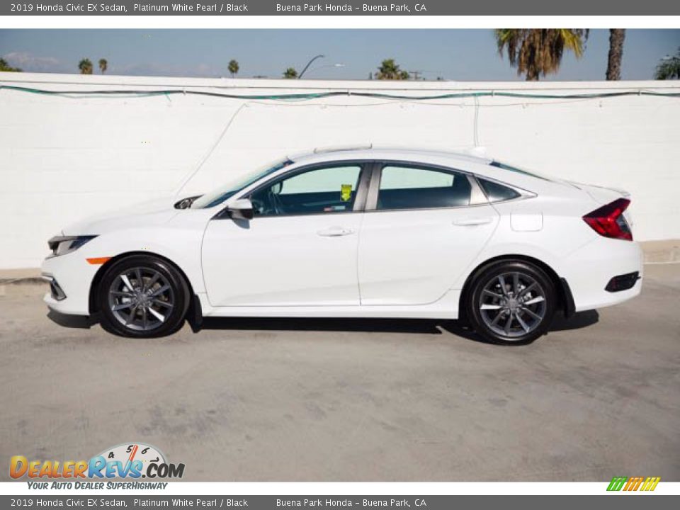 2019 Honda Civic EX Sedan Platinum White Pearl / Black Photo #8