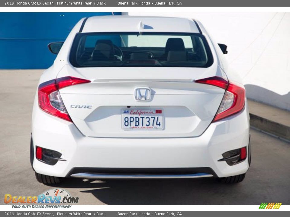 2019 Honda Civic EX Sedan Platinum White Pearl / Black Photo #9