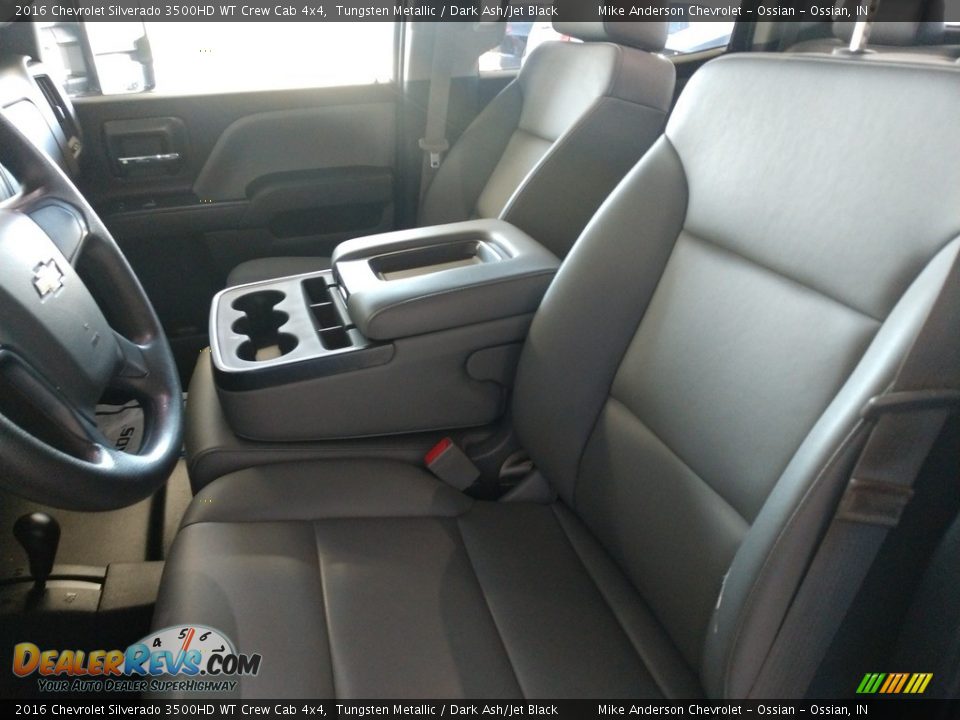 Front Seat of 2016 Chevrolet Silverado 3500HD WT Crew Cab 4x4 Photo #15