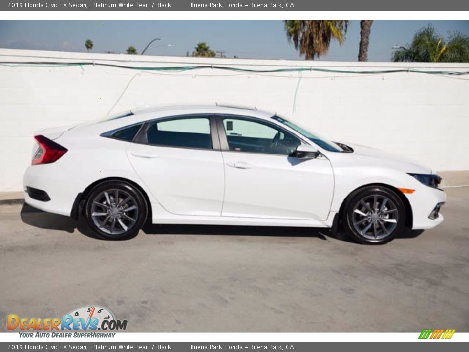 2019 Honda Civic EX Sedan Platinum White Pearl / Black Photo #12