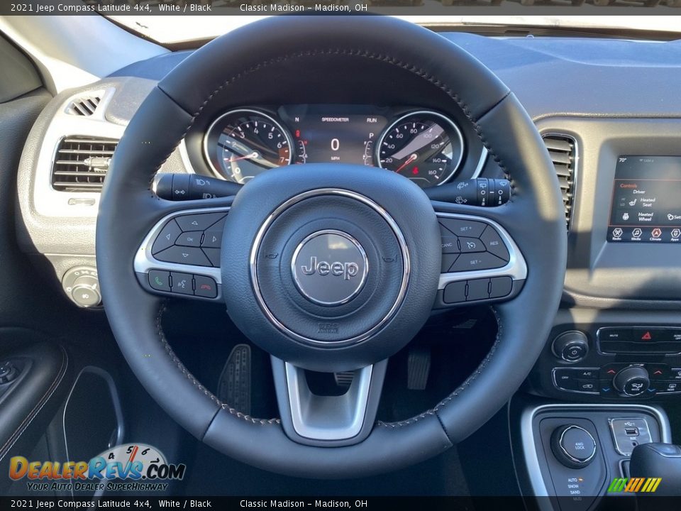 2021 Jeep Compass Latitude 4x4 White / Black Photo #5