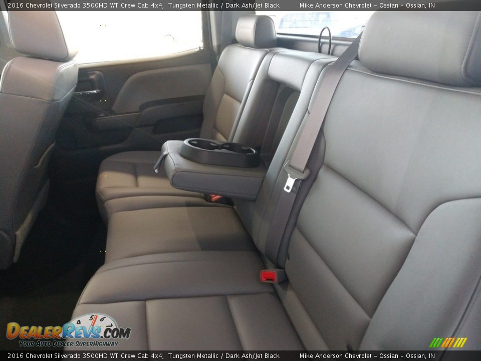Rear Seat of 2016 Chevrolet Silverado 3500HD WT Crew Cab 4x4 Photo #18