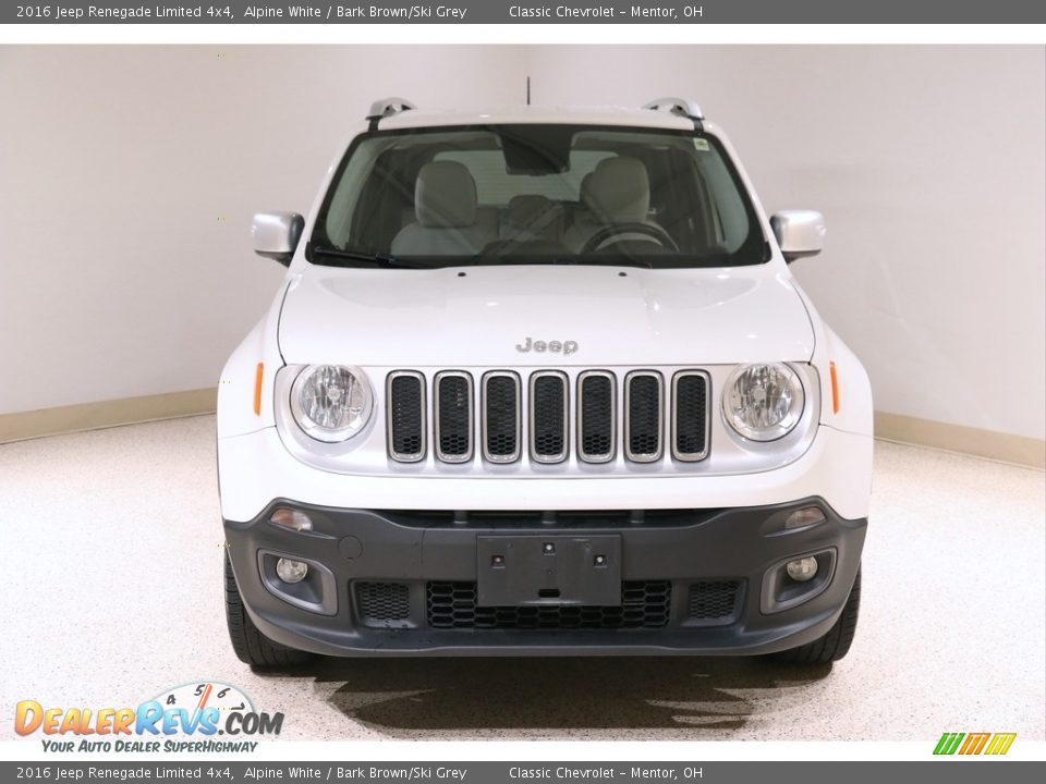 2016 Jeep Renegade Limited 4x4 Alpine White / Bark Brown/Ski Grey Photo #2