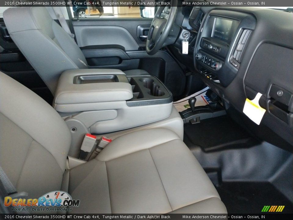 Front Seat of 2016 Chevrolet Silverado 3500HD WT Crew Cab 4x4 Photo #21
