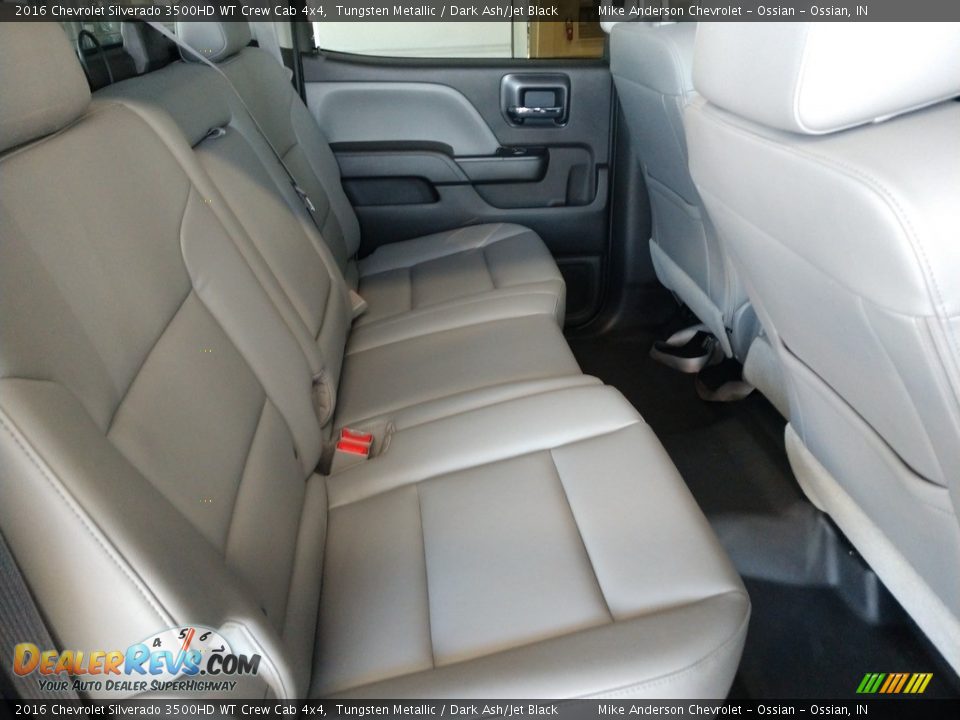 Rear Seat of 2016 Chevrolet Silverado 3500HD WT Crew Cab 4x4 Photo #22