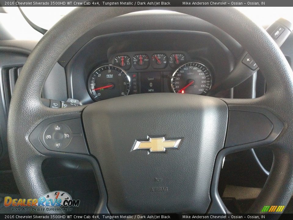 2016 Chevrolet Silverado 3500HD WT Crew Cab 4x4 Steering Wheel Photo #25