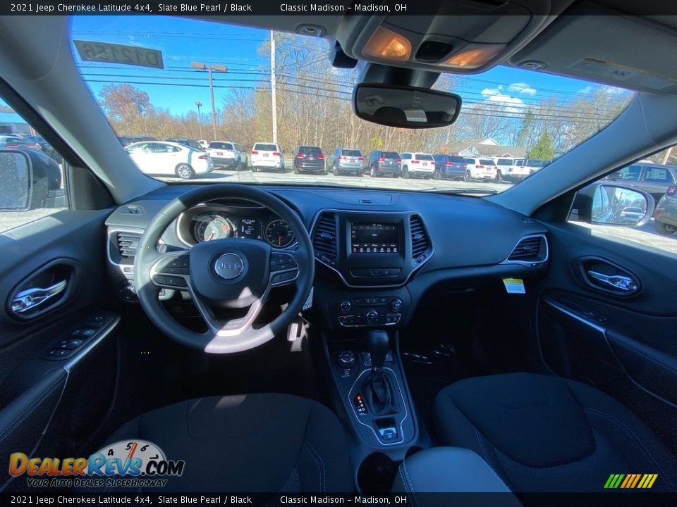 2021 Jeep Cherokee Latitude 4x4 Slate Blue Pearl / Black Photo #4