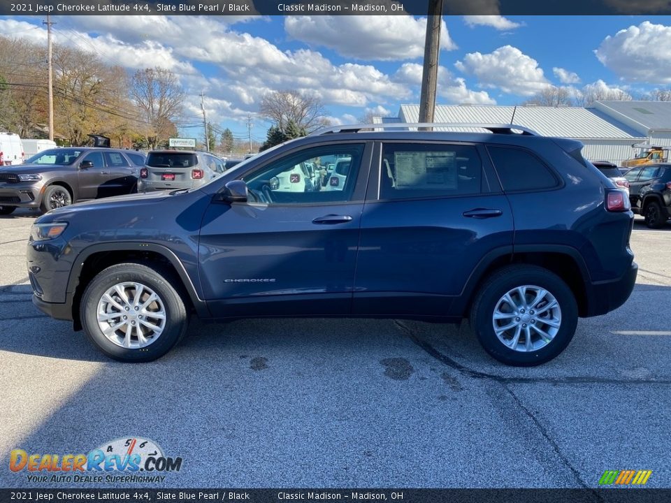 2021 Jeep Cherokee Latitude 4x4 Slate Blue Pearl / Black Photo #8