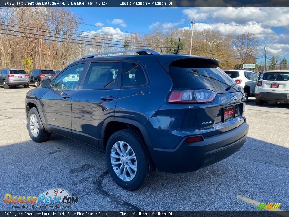 2021 Jeep Cherokee Latitude 4x4 Slate Blue Pearl / Black Photo #9