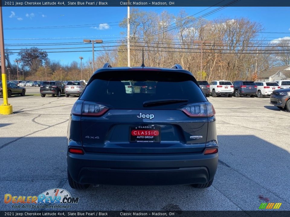 2021 Jeep Cherokee Latitude 4x4 Slate Blue Pearl / Black Photo #10