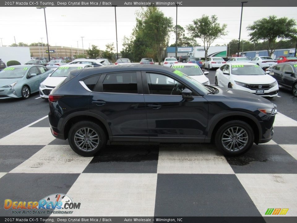 2017 Mazda CX-5 Touring Deep Crystal Blue Mica / Black Photo #3