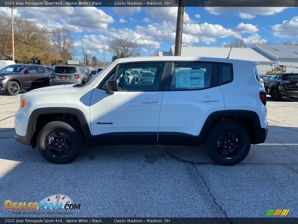 2020 Jeep Renegade Sport 4x4 Alpine White / Black Photo #8