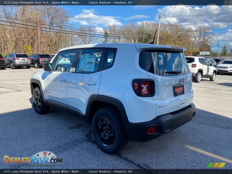 2020 Jeep Renegade Sport 4x4 Alpine White / Black Photo #9