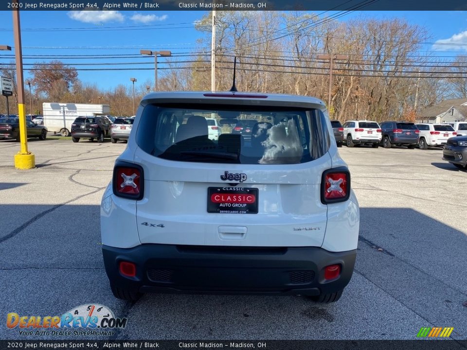 2020 Jeep Renegade Sport 4x4 Alpine White / Black Photo #10