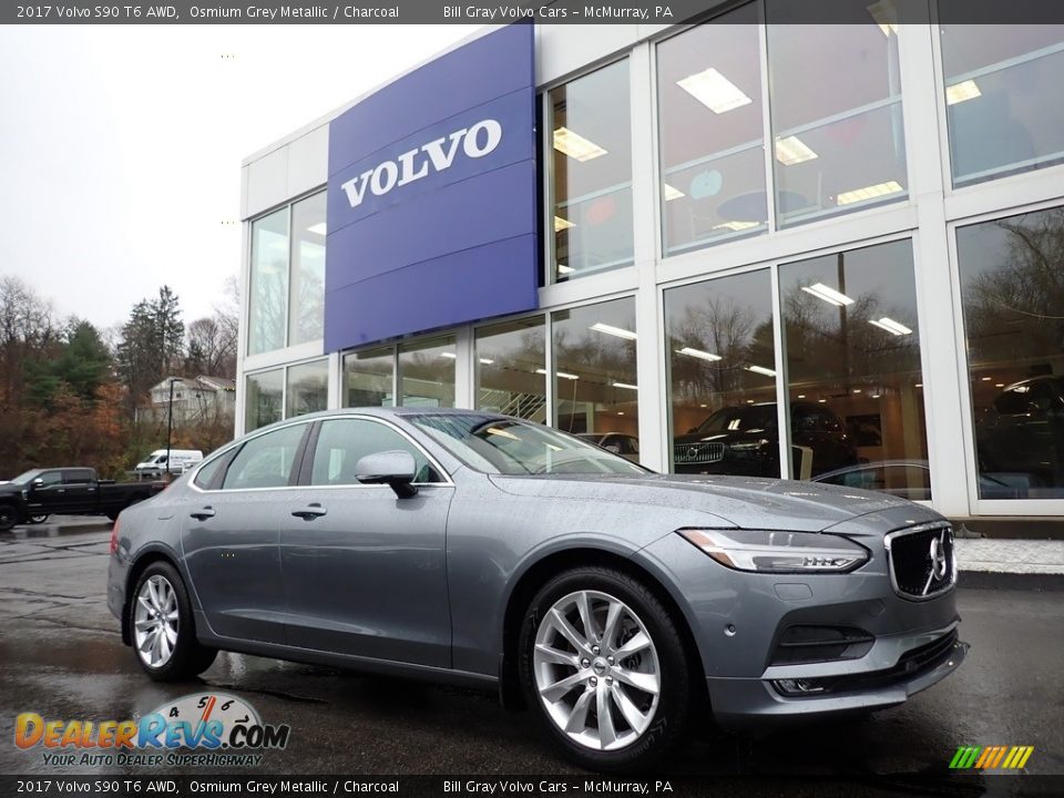 2017 Volvo S90 T6 AWD Osmium Grey Metallic / Charcoal Photo #1