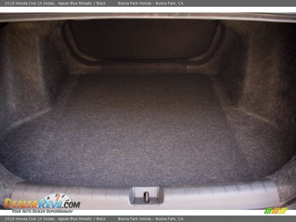 2019 Honda Civic LX Sedan Agean Blue Metallic / Black Photo #20