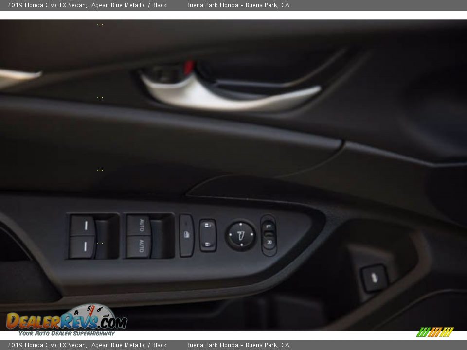 2019 Honda Civic LX Sedan Agean Blue Metallic / Black Photo #29