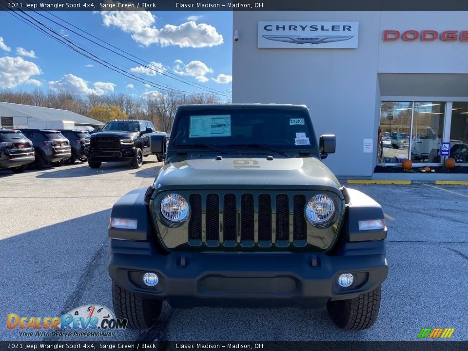 2021 Jeep Wrangler Sport 4x4 Sarge Green / Black Photo #7