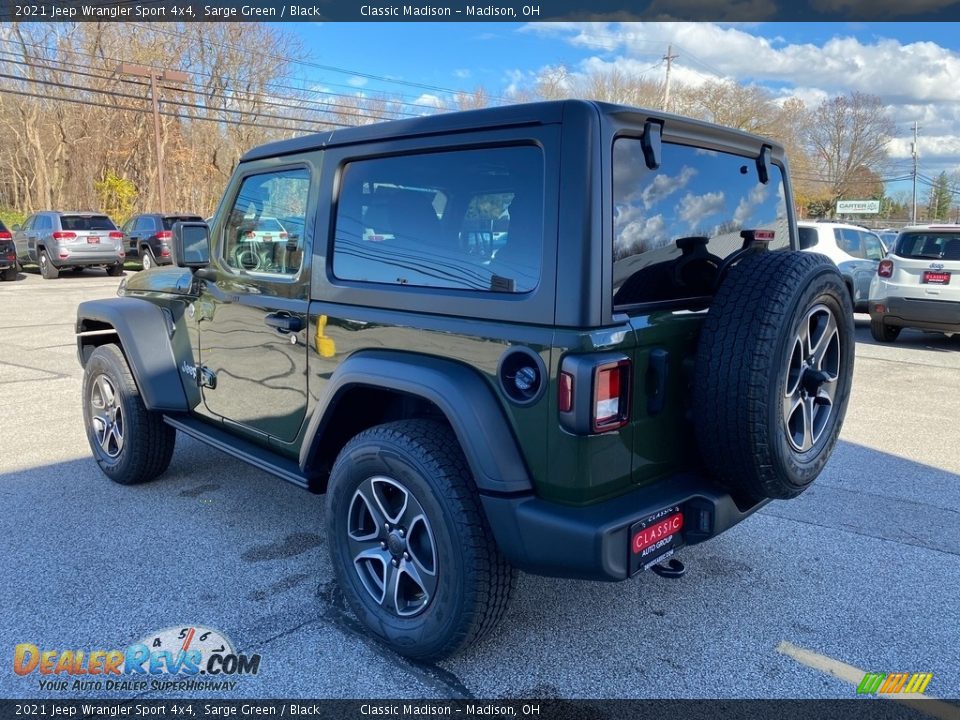 2021 Jeep Wrangler Sport 4x4 Sarge Green / Black Photo #9