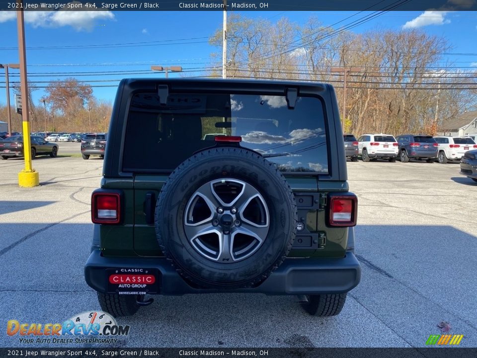 2021 Jeep Wrangler Sport 4x4 Sarge Green / Black Photo #10