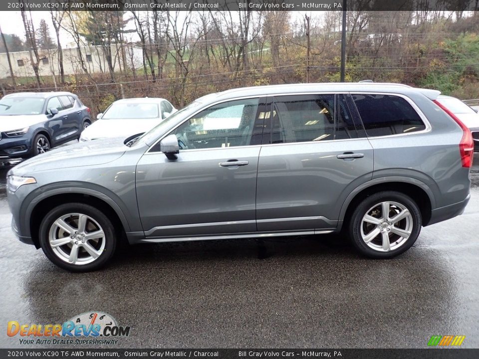 2020 Volvo XC90 T6 AWD Momentum Osmium Gray Metallic / Charcoal Photo #7