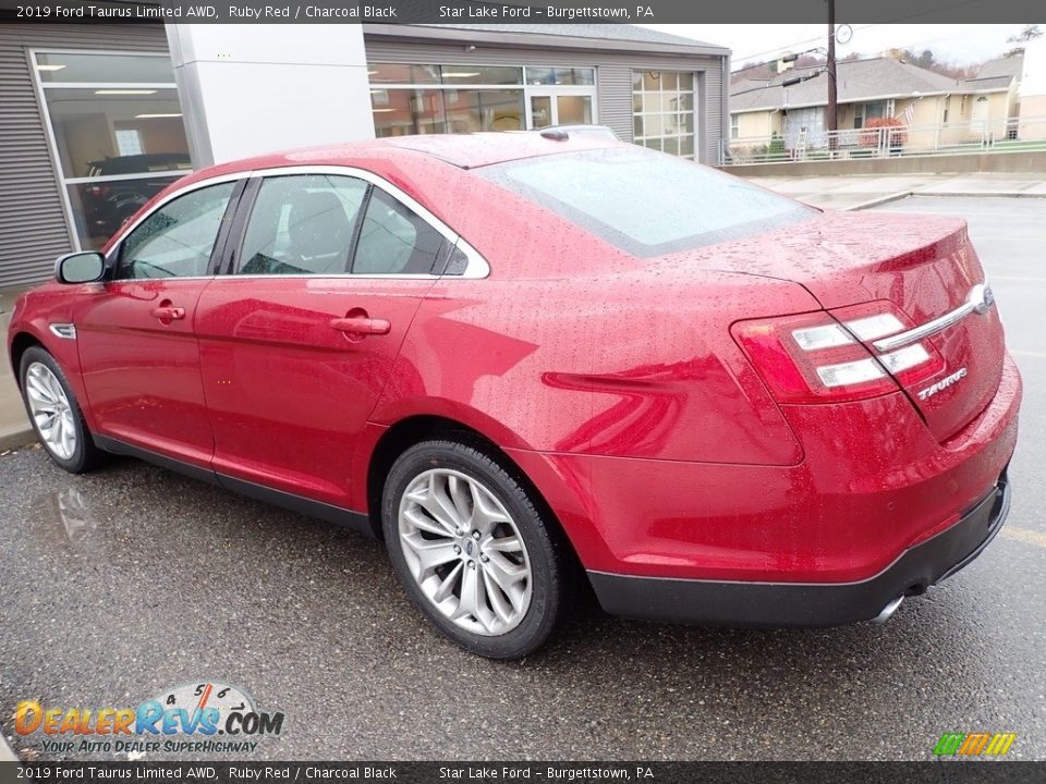 2019 Ford Taurus Limited AWD Ruby Red / Charcoal Black Photo #2