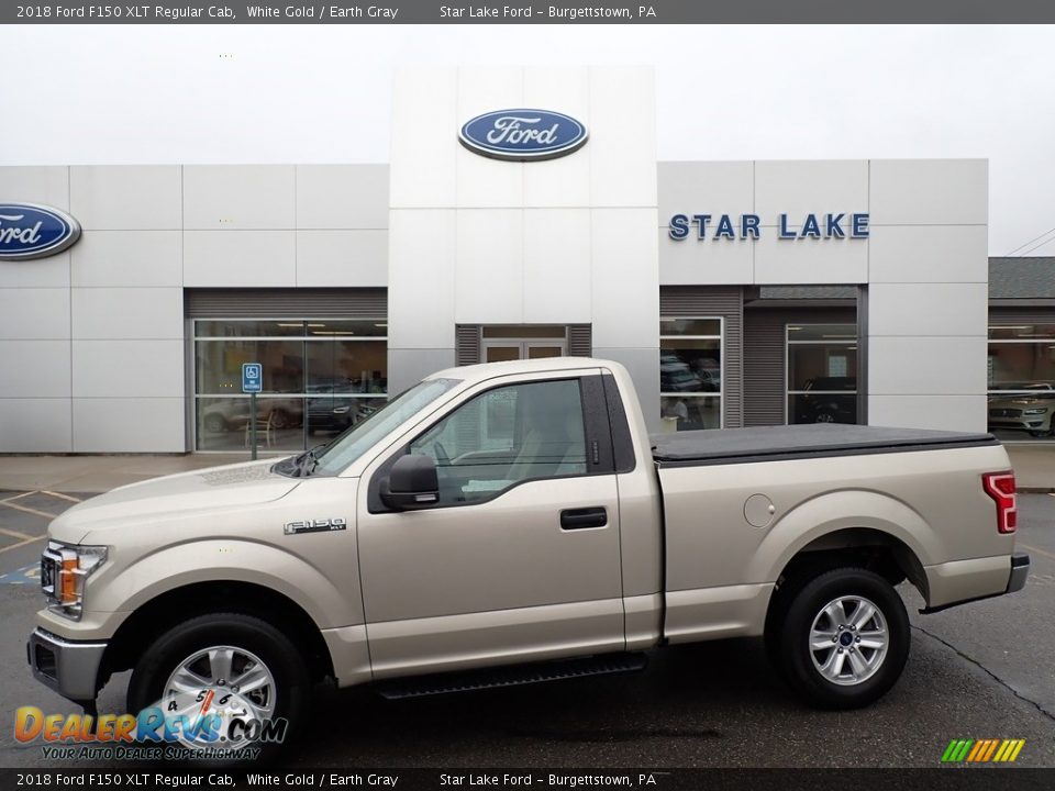 2018 Ford F150 XLT Regular Cab White Gold / Earth Gray Photo #1