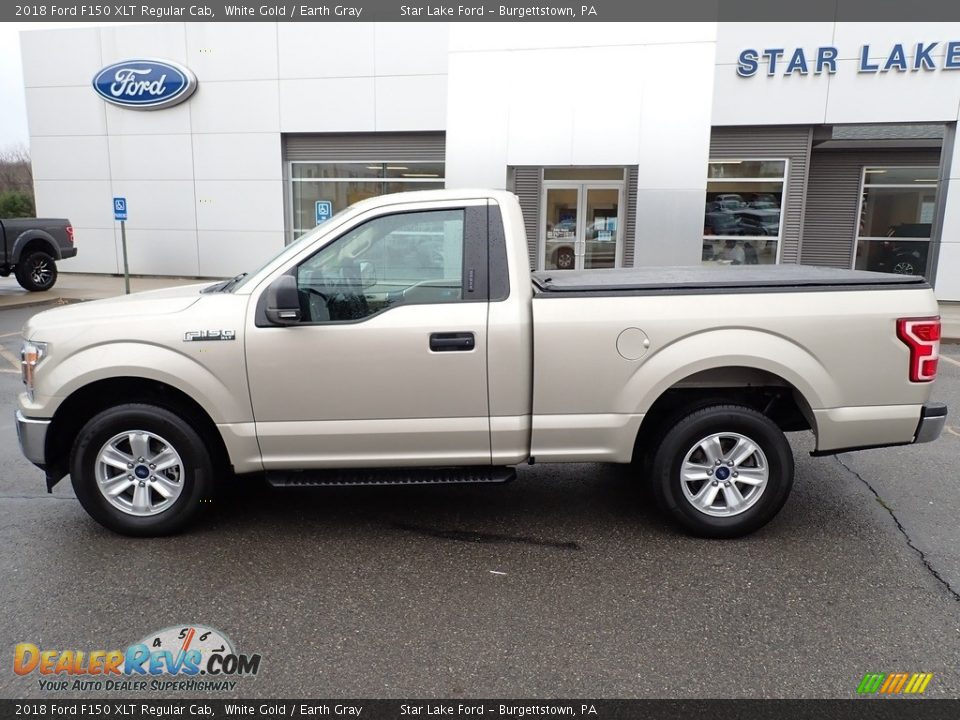 2018 Ford F150 XLT Regular Cab White Gold / Earth Gray Photo #2