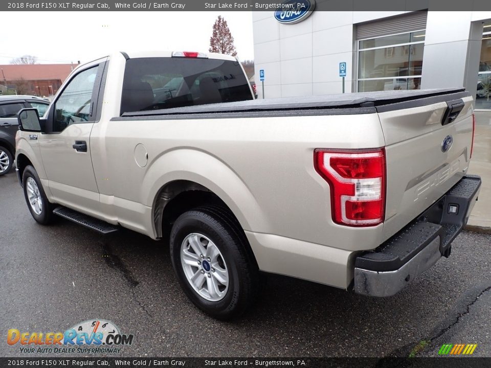 2018 Ford F150 XLT Regular Cab White Gold / Earth Gray Photo #3