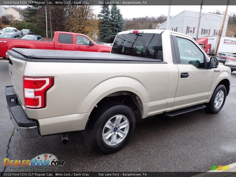 2018 Ford F150 XLT Regular Cab White Gold / Earth Gray Photo #7
