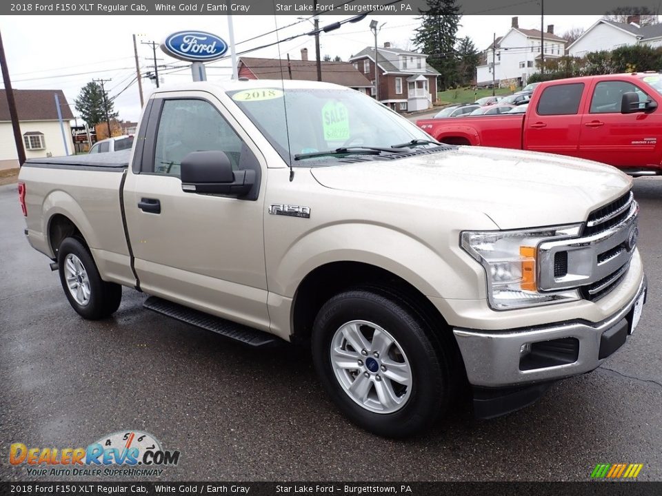 Front 3/4 View of 2018 Ford F150 XLT Regular Cab Photo #9