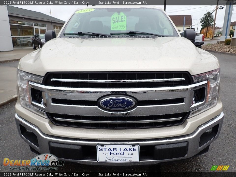 2018 Ford F150 XLT Regular Cab White Gold / Earth Gray Photo #10