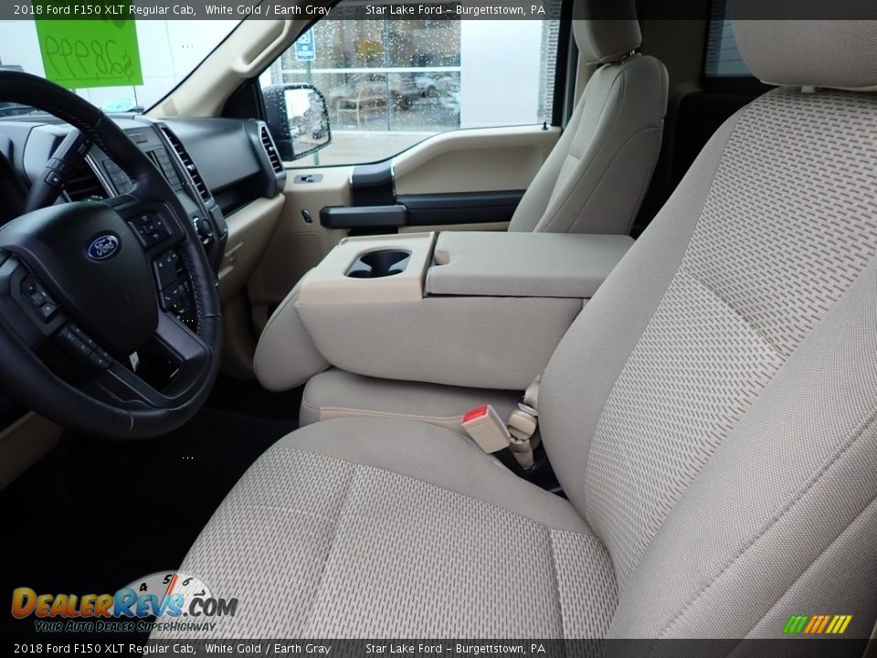 Front Seat of 2018 Ford F150 XLT Regular Cab Photo #12