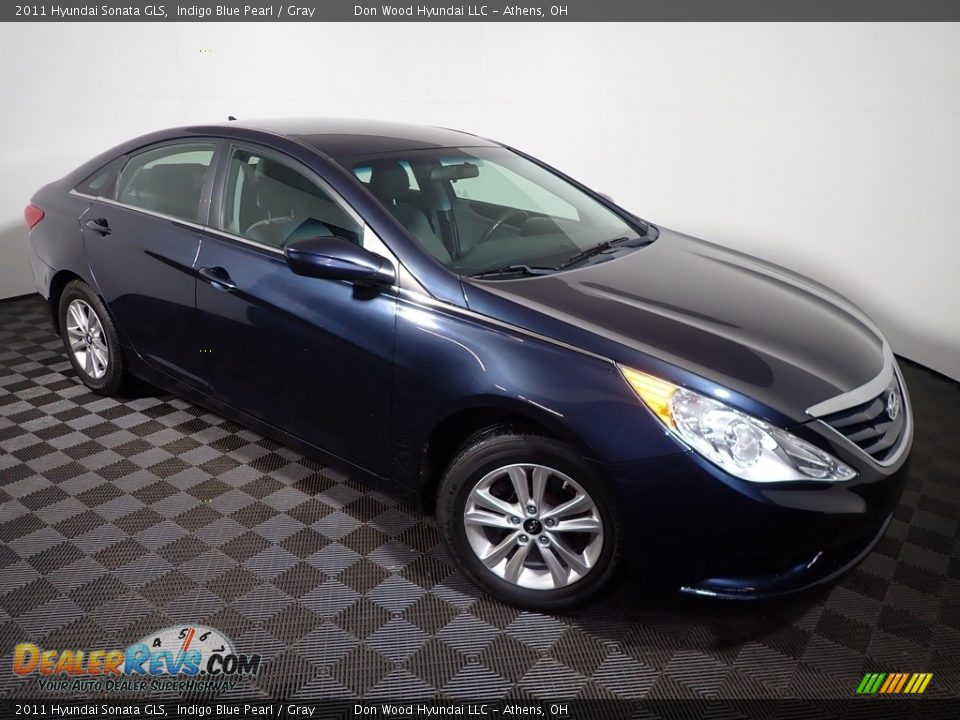 2011 Hyundai Sonata GLS Indigo Blue Pearl / Gray Photo #2