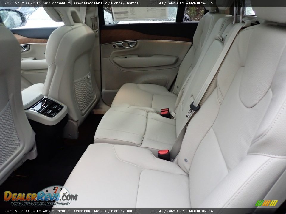 Rear Seat of 2021 Volvo XC90 T6 AWD Momentum Photo #8
