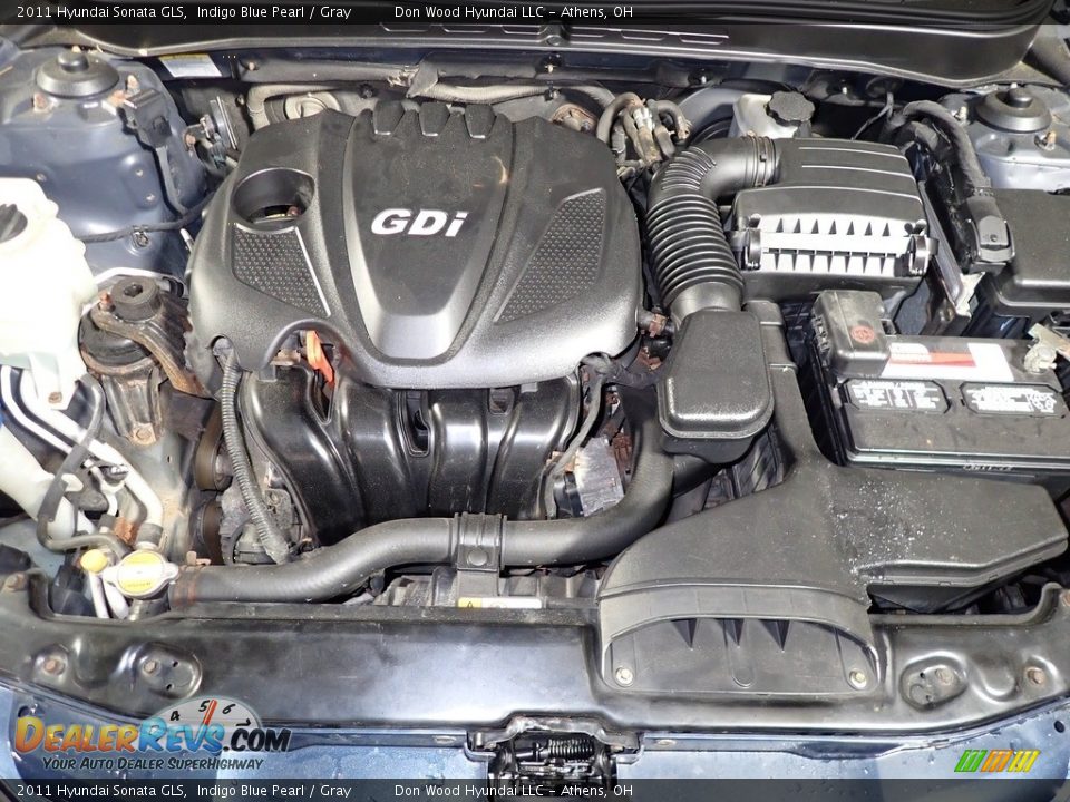 2011 Hyundai Sonata GLS Indigo Blue Pearl / Gray Photo #6