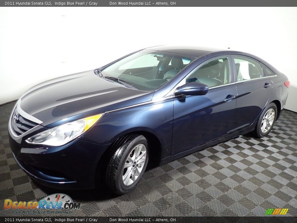 2011 Hyundai Sonata GLS Indigo Blue Pearl / Gray Photo #7