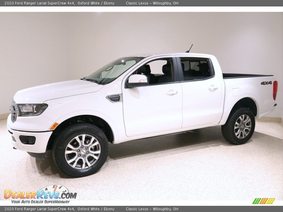 2020 Ford Ranger Lariat SuperCrew 4x4 Oxford White / Ebony Photo #3