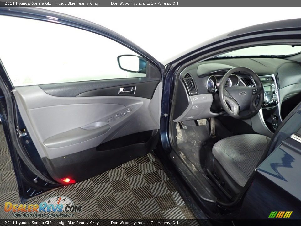 2011 Hyundai Sonata GLS Indigo Blue Pearl / Gray Photo #16