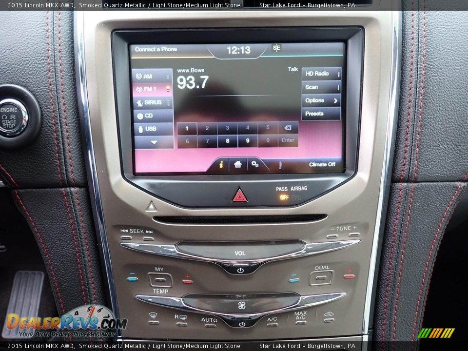 Controls of 2015 Lincoln MKX AWD Photo #19