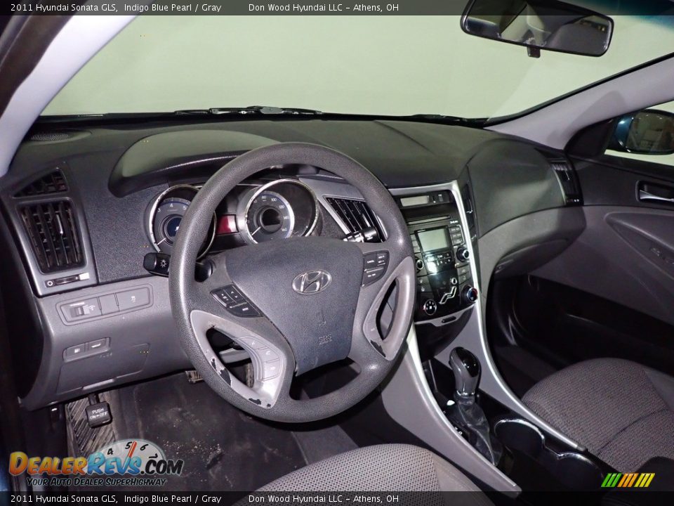 2011 Hyundai Sonata GLS Indigo Blue Pearl / Gray Photo #18