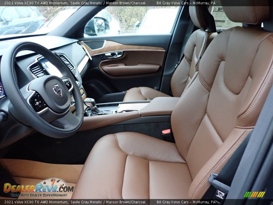 Front Seat of 2021 Volvo XC90 T6 AWD Momentum Photo #7